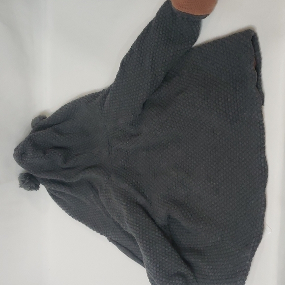 3/$30 H&M Knit Double layered Teddy Ears Hood Zip Up Jacket Waffle - Picture 7 of 7